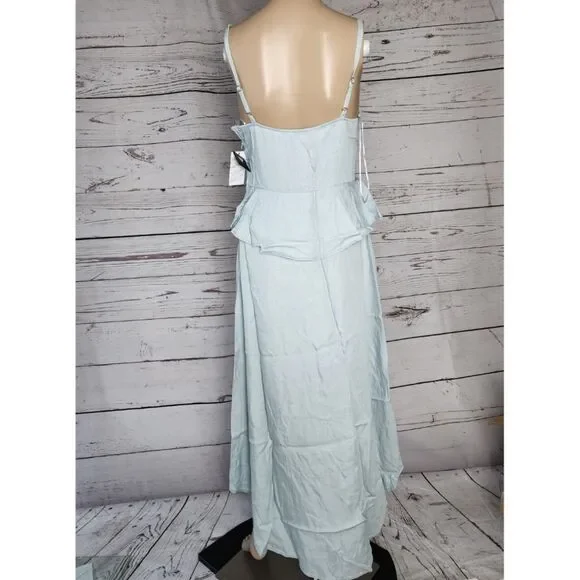 GUESS Chambray High-Low Peplum Dress - Small NWT - Picture 3 of 7